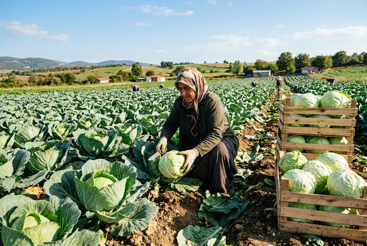Beyaz Lahana Hibrit Fiyatı Yüzde 21,9 Yükseldi: Son 3 Günde 16 TL/kg