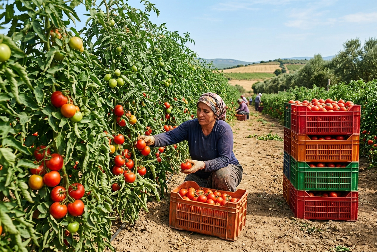 Çanakkale'de Domates 61,25 TL/kg, Mersin'de Patates 46,6 TL/kg fiyat farkları