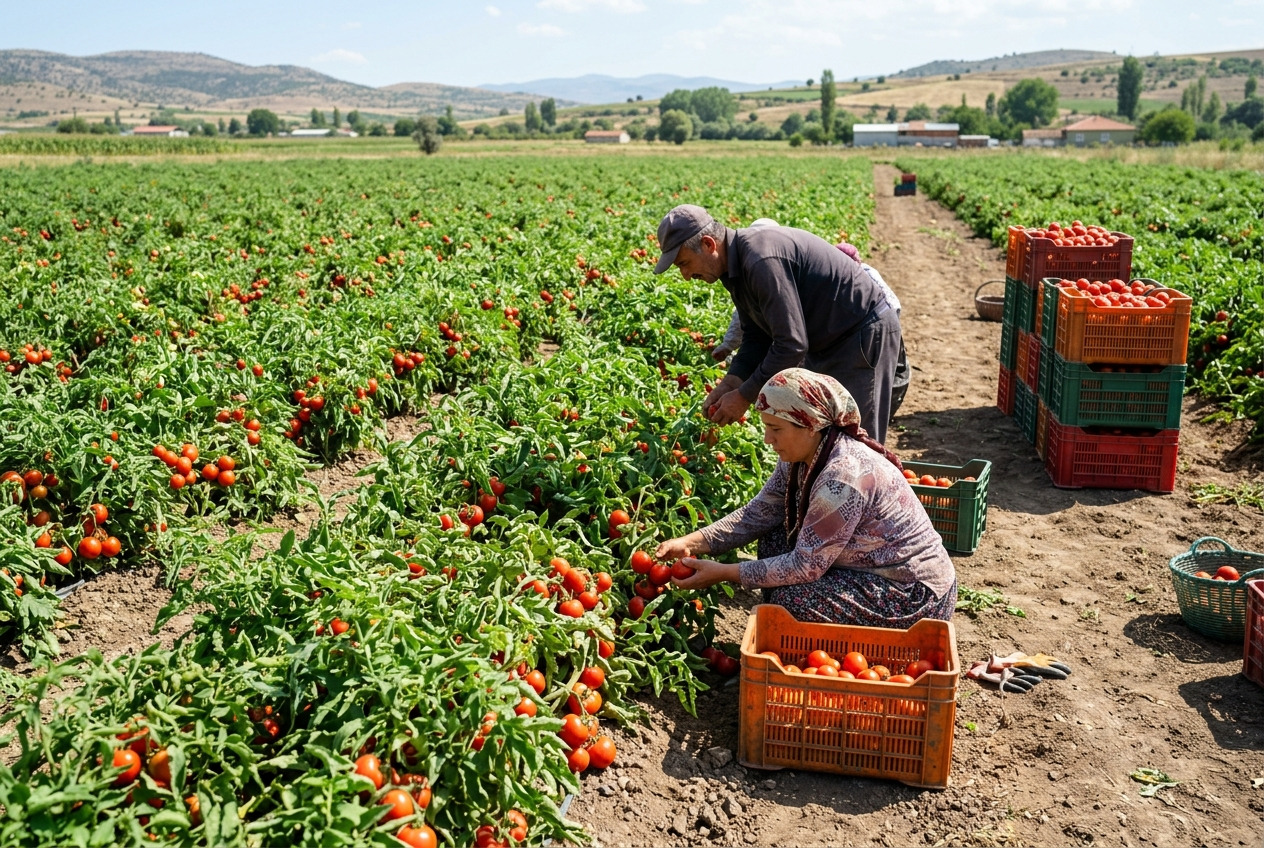 Çanakkale'de Domates 62,5 TL/kg, Şanlıurfa'da 14,27 TL/kg: İller Arası Fiyat Farkı