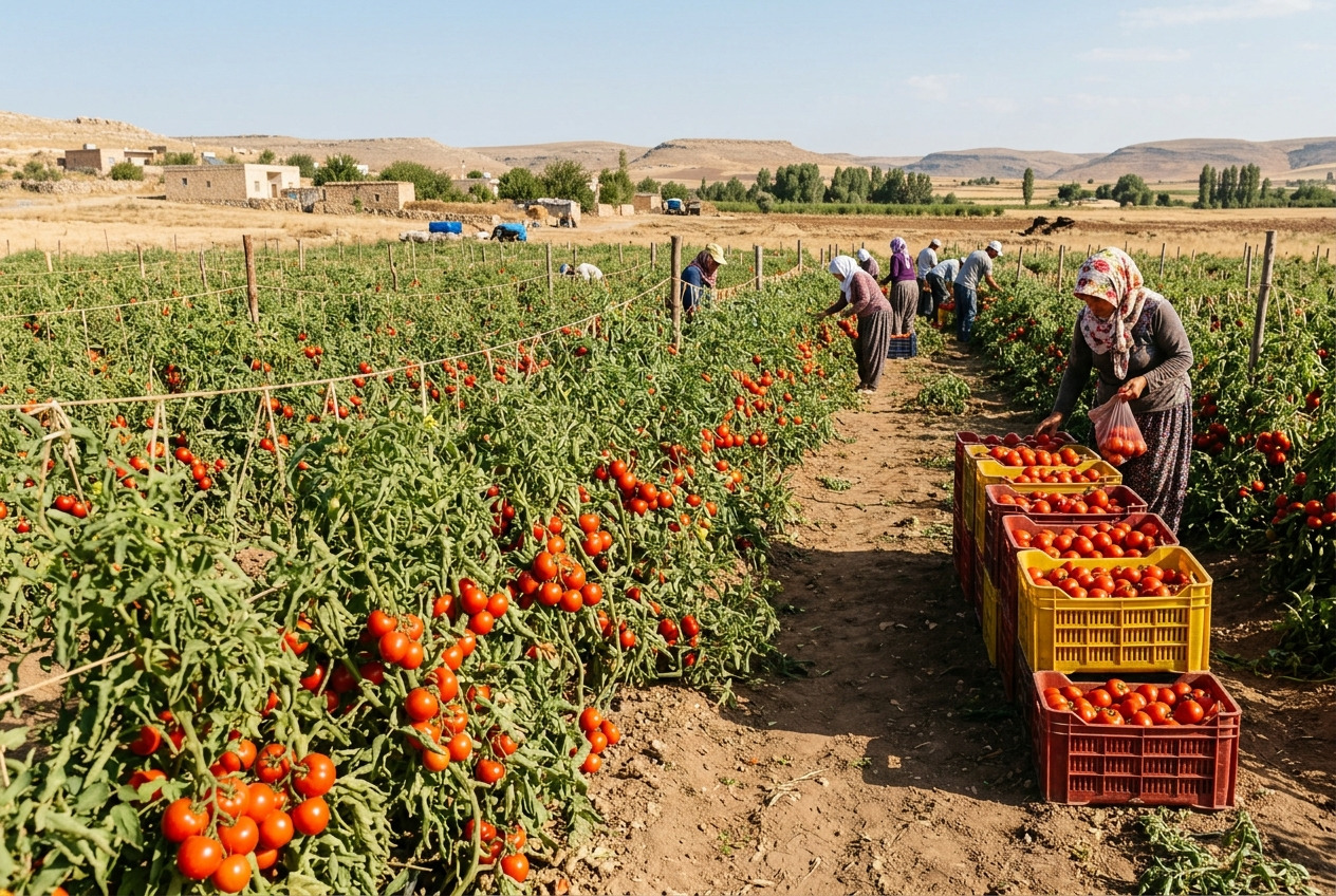 Domates 16,28 TL ile Şanlıurfa'da, Çanakkale'de 65 TL ile Zirvede: İller Arası Fiyat Farkı Analizi