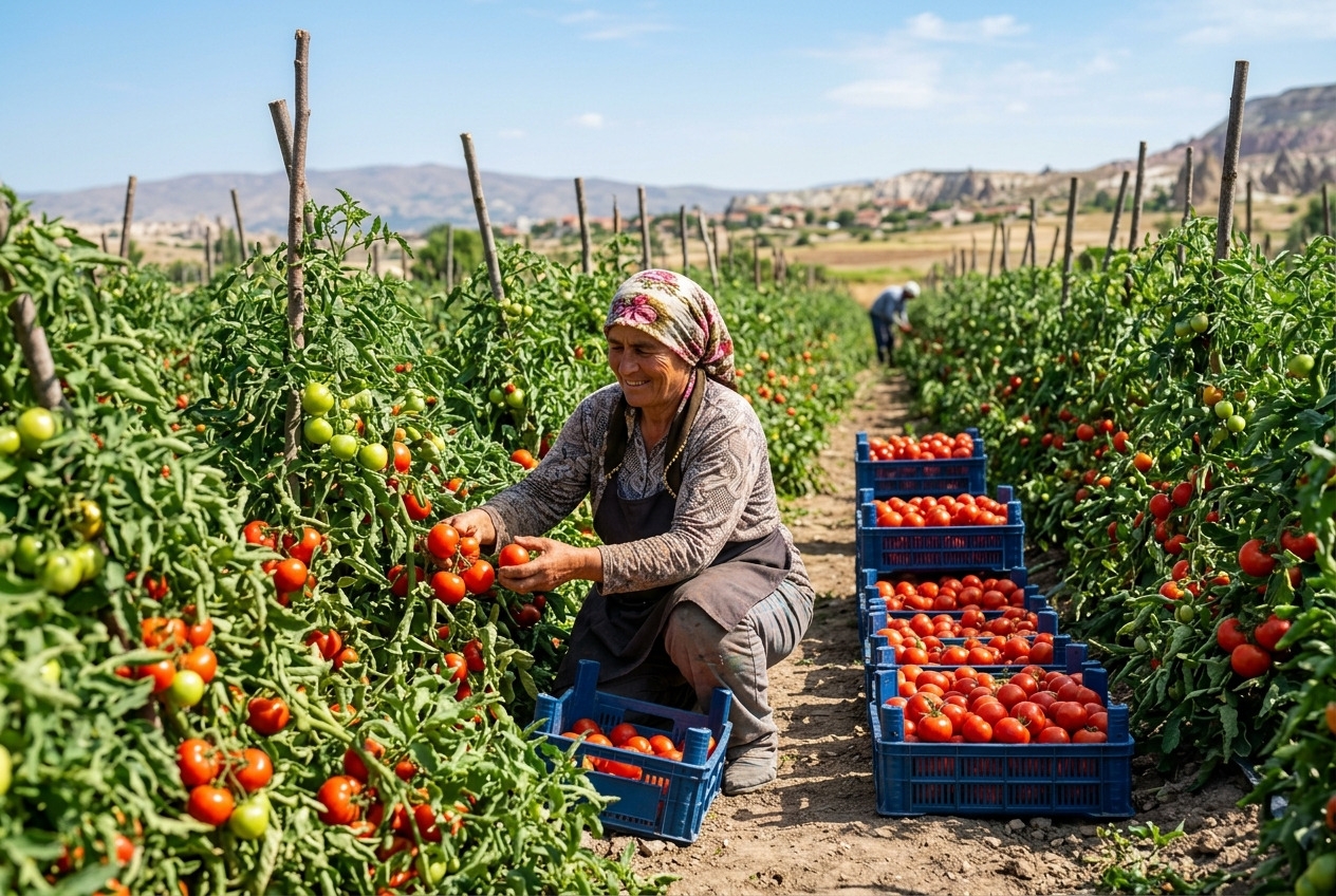 Domates 19,38 TL/kg ile 20 TL sınırının altına indi, Çanakkale’de 61,25 TL/kg