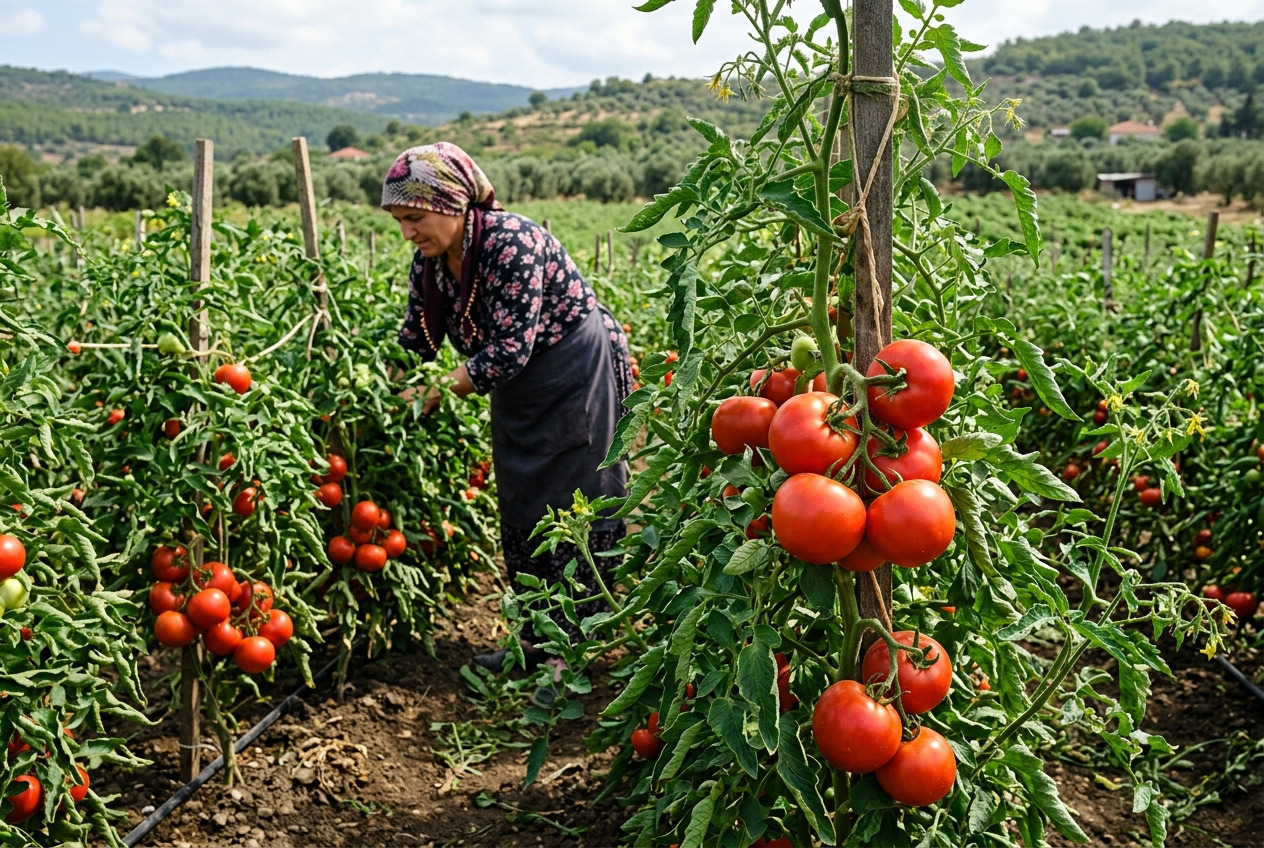Domates 61,25 TL/kg Çanakkale, Patates 46,47 TL/kg Mersin, Soğan 65,14 TL/kg İzmir fiyatları