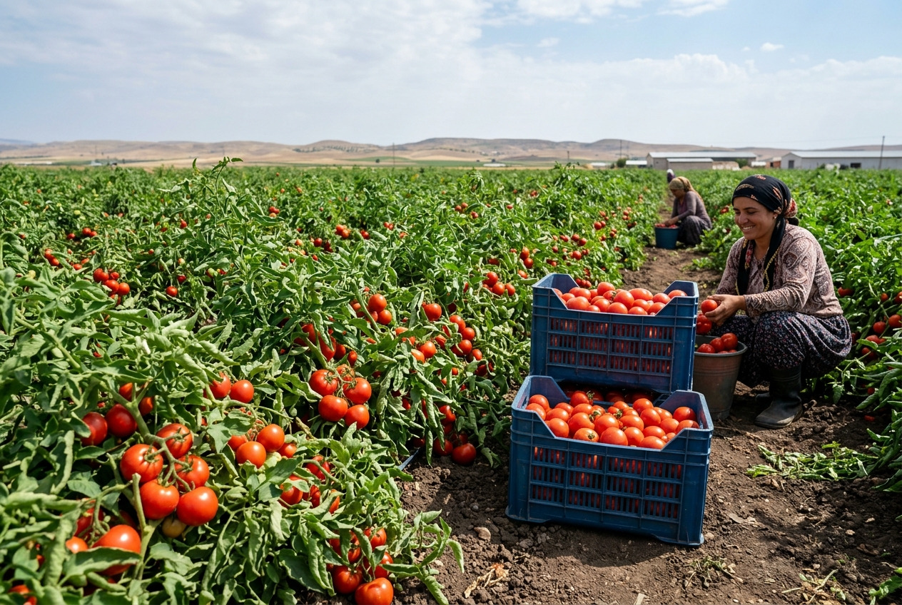 Domates Fiyatı 15,68 TL ile Şanlıurfa'da, Çanakkale'de 65 TL ile Zirvede: İller Arası Fiyat Farkı Analizi