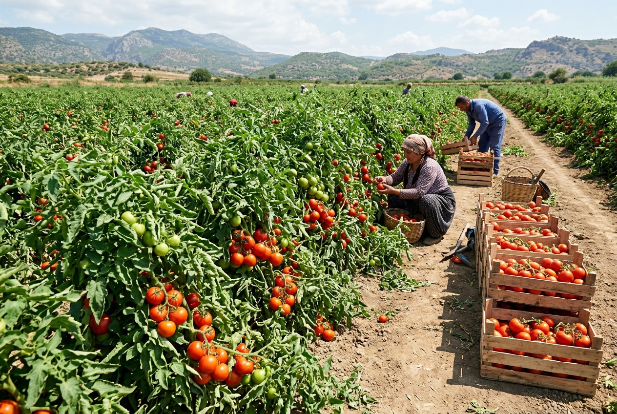 Domates fiyatı Manisa 25,78 TL/kg, Çanakkale 61,25 TL/kg
