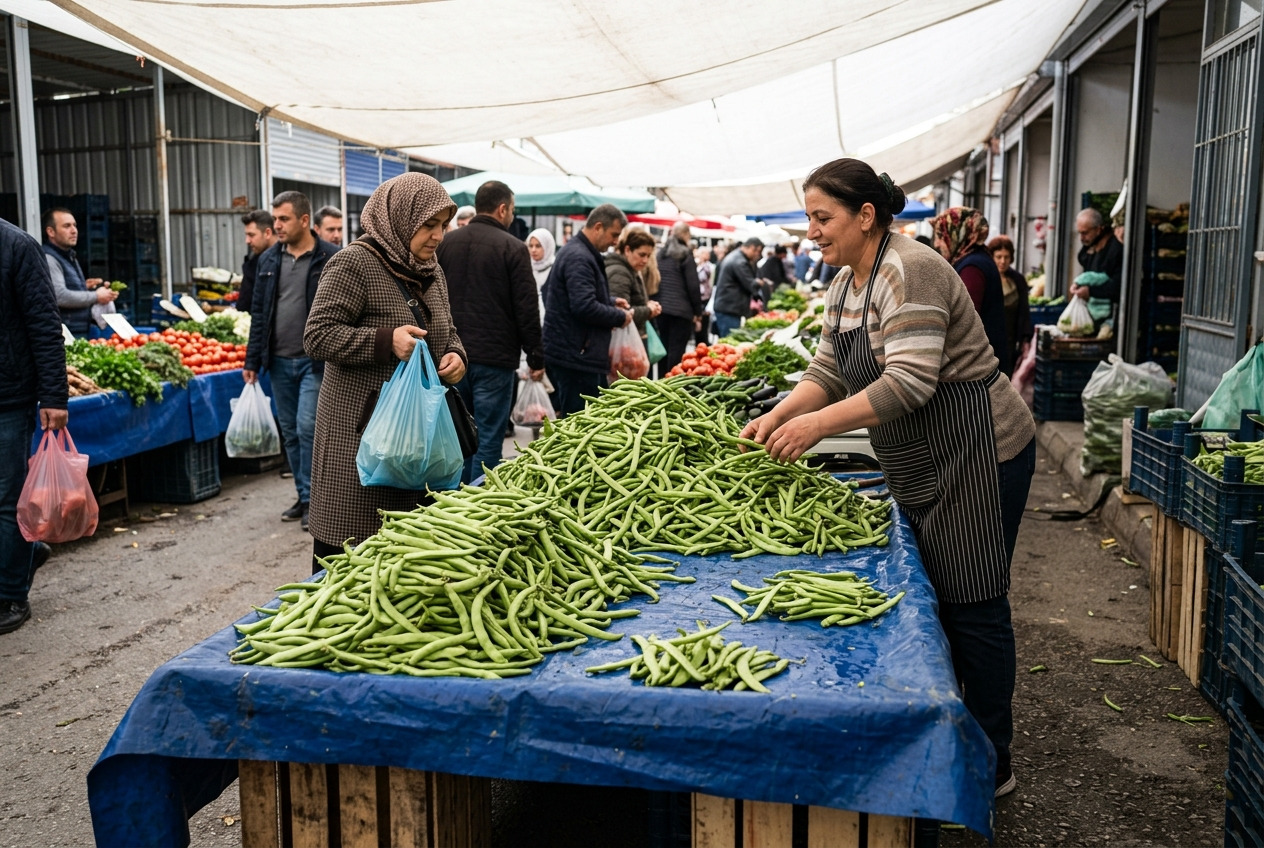 Fasulye Taze Ayşe Kadın fiyatı 20 TL sınırının altına indi