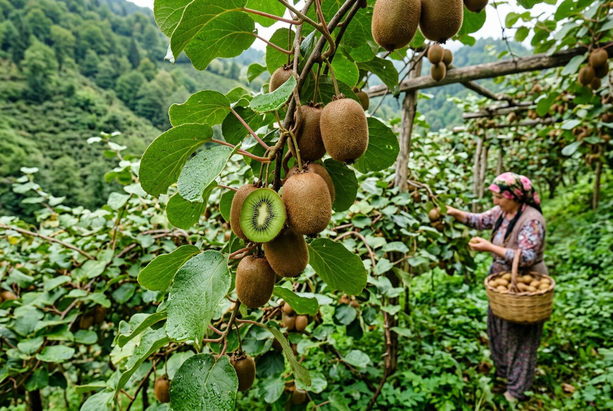 Kivi Fiyatı 138,34 TL/kg ile Üreticiyi Sevindiriyor: Ekim Ayında Hasat Başlıyor