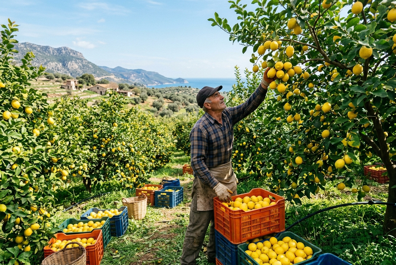 Limon Fiyatları 106,73 TL/kg: Eylül'de Interdonato Hasadı Başlıyor