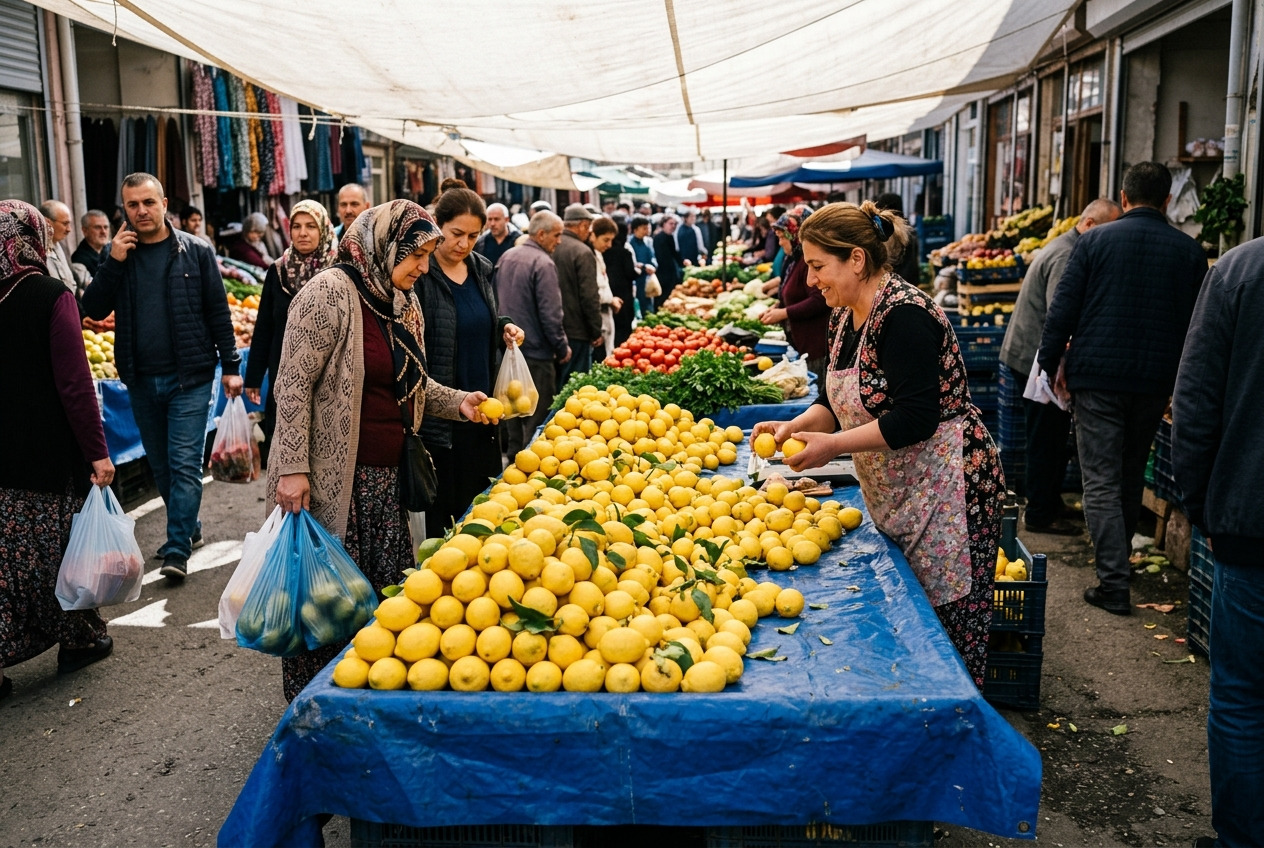 Manavları Zorlayan Limon Fiyatı 102,19 TL/kg