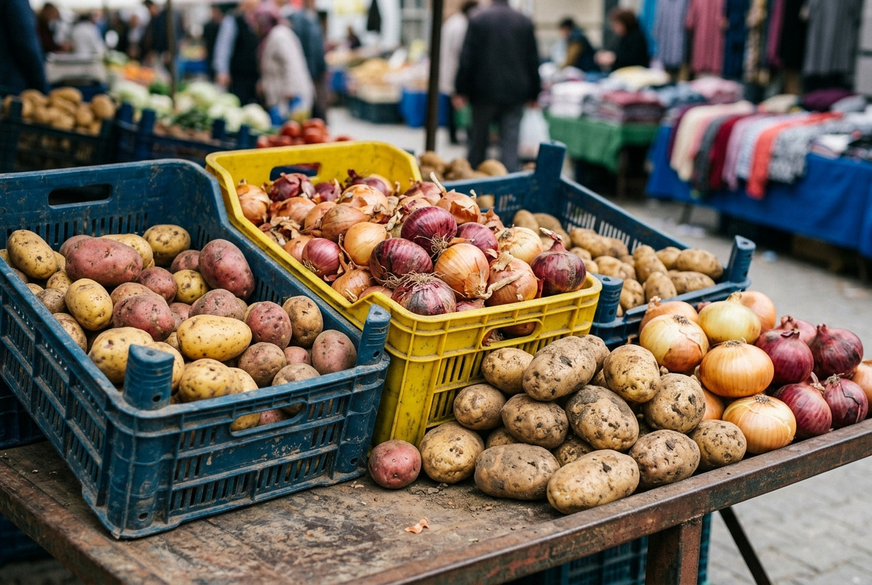 Patates, Soğan ve Diğer Ürünlerde İller Arası Fiyat Farkı: En Ucuz ve Pahalı İller