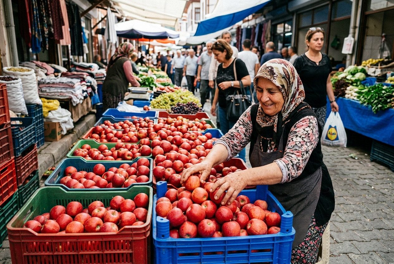 Son 3 Günde Elma Amasya Fiyatı %43,5 Artarak 41,67 TL/kg'ye Yükseldi