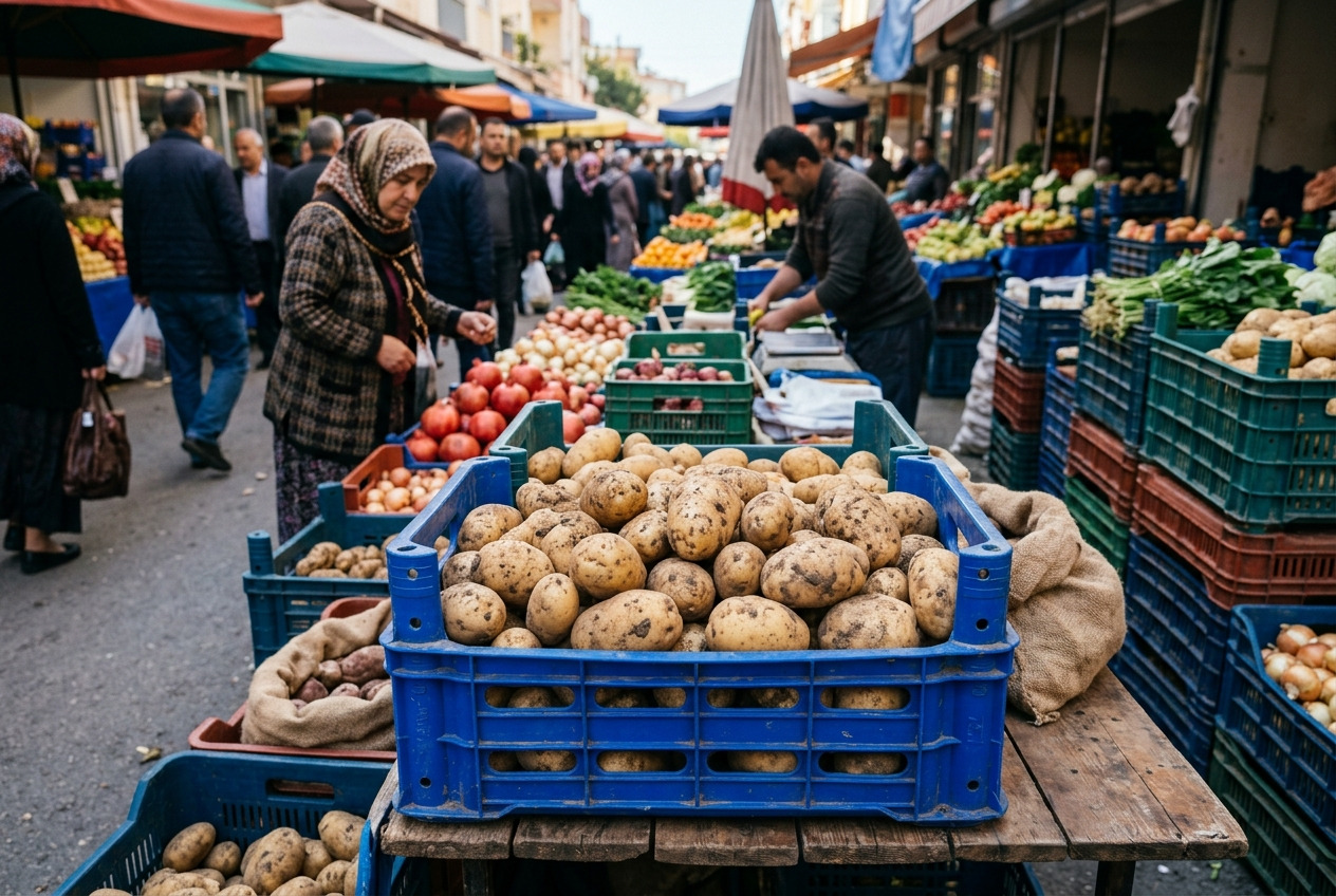 Tarım Ürünlerinde Fiyat Farkları: Patates 48,18 TL/kg ile Mersin'de En Pahalı