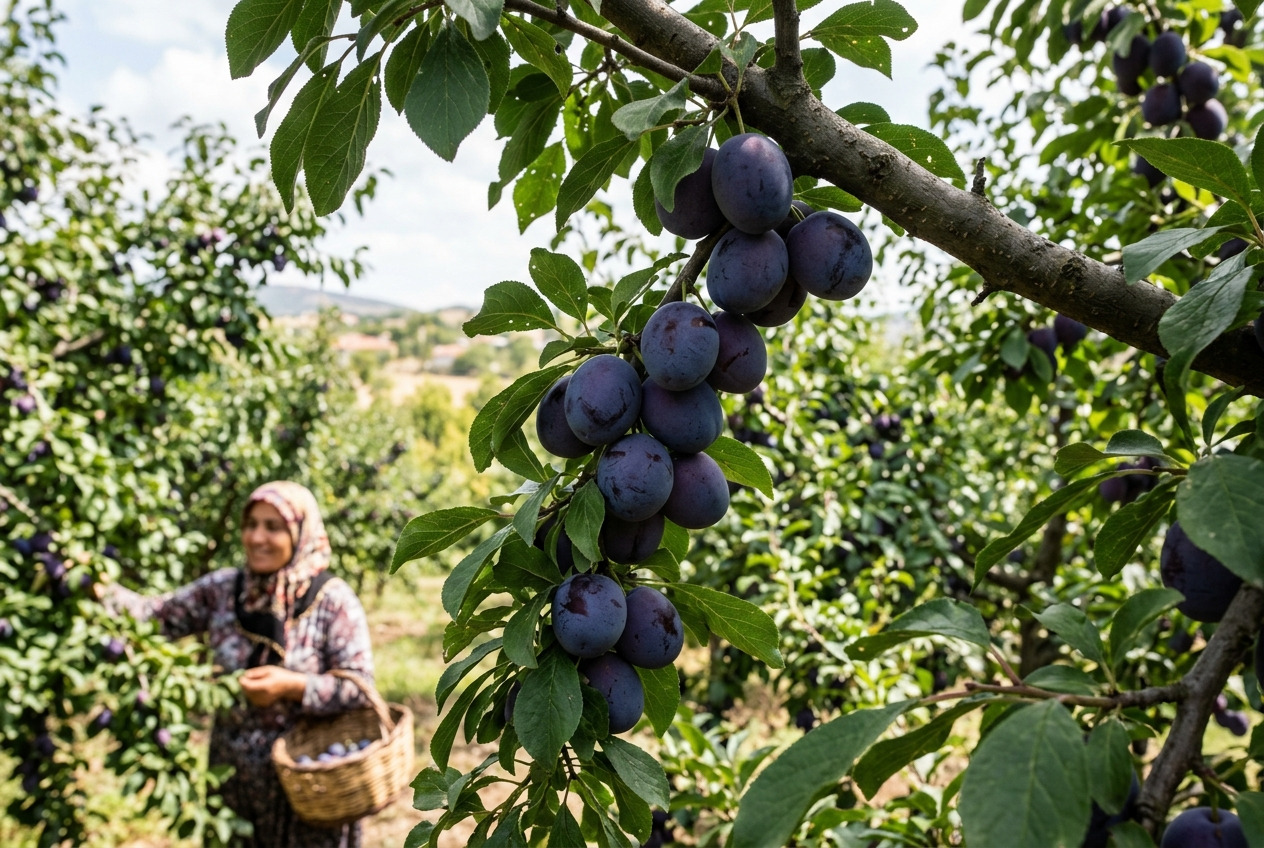 Üreticileri zorlayan Erik fiyatı yüzde 40,4 geriledi
