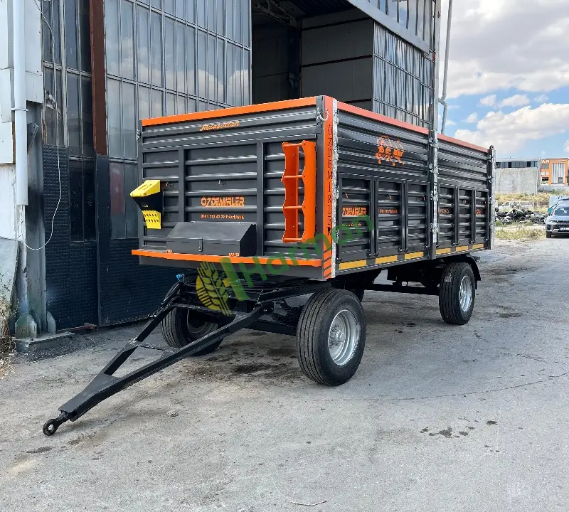 12 Ton Çift Dingilli Damperli Tarım Römorku