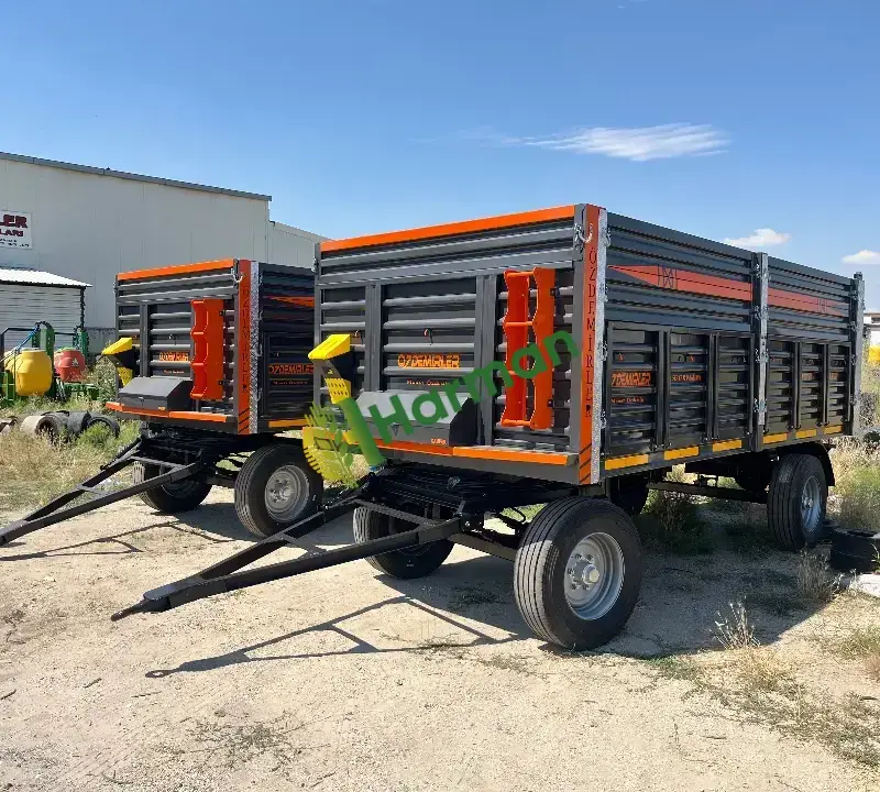 12 Ton Çift Dingilli Damperli Tarım Römorku