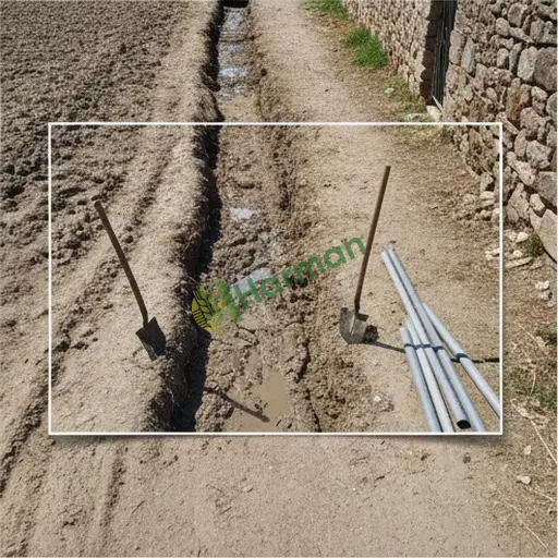 Kilis Merkez'de drenaj kazısı işi yapılır