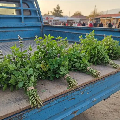 Mudanya'da yarpuz (yabani nane) satılık