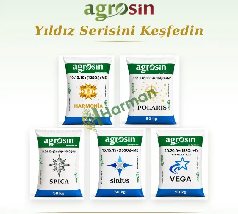 Agrosin Polaris 8-21-0 + 10 SO3 + 2 MgO + ME - 25 kg