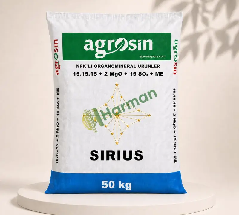 Agrosin Sirius 15-15-15 + 2 MgO + 15 SO3 + ME - 50 kg