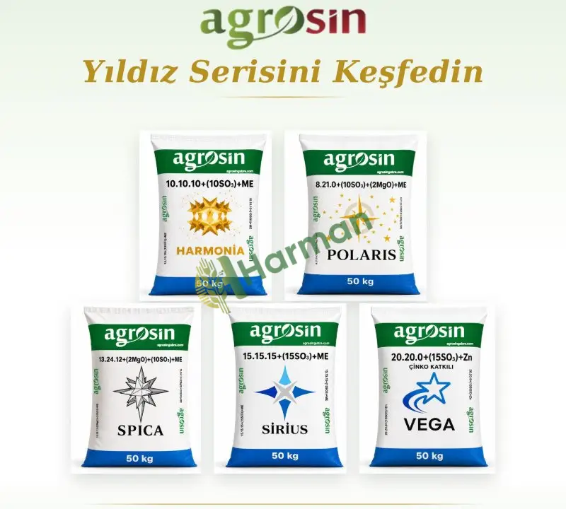 Agrosin Sirius 15-15-15 + 2 MgO + 15 SO3 + ME - 50 kg