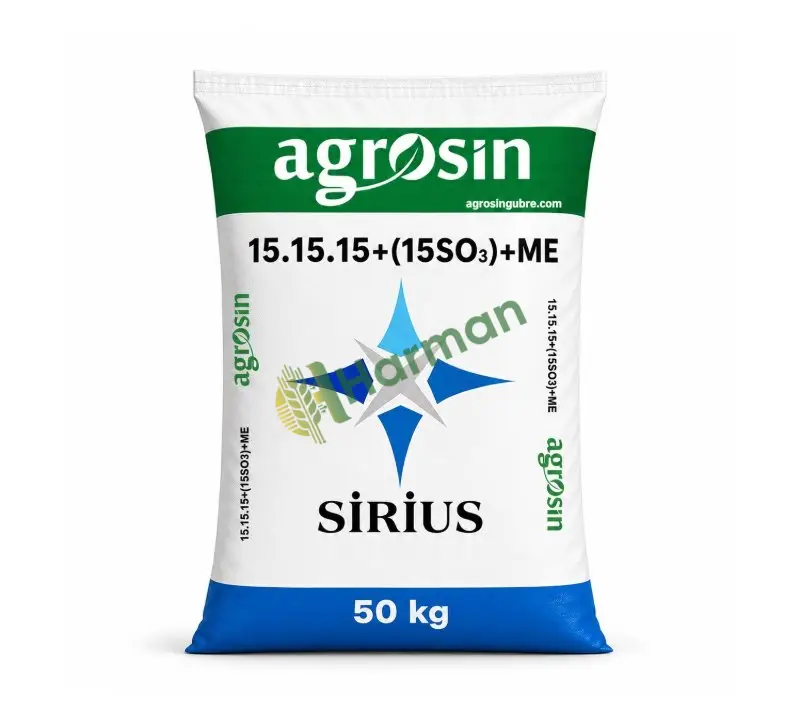 Agrosin Sirius 15-15-15 + 2 MgO + 15 SO3 + ME - 50 kg