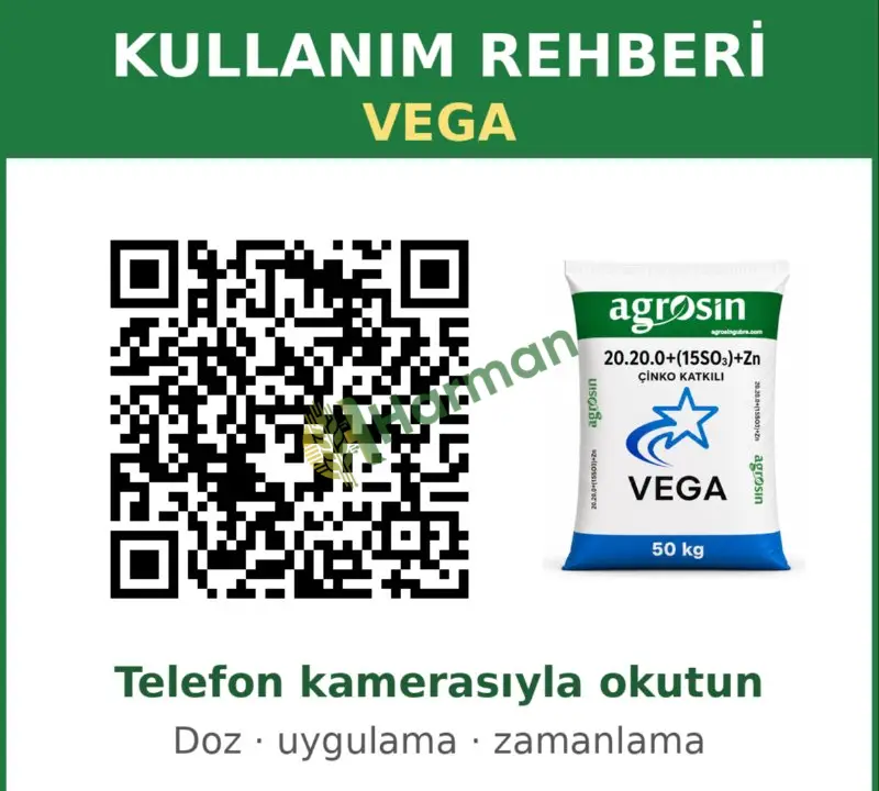 Agrosin Vega 20-20-0 + 15 SO3 + ME - 50 kg
