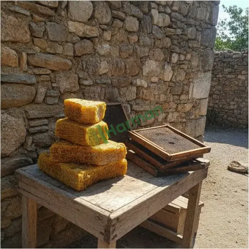 Erzincan Refahiye'de balmumu alınır