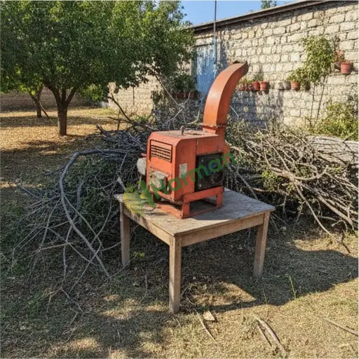 Bayburt Aydıntepe'de dal öğütme makinesi alınır