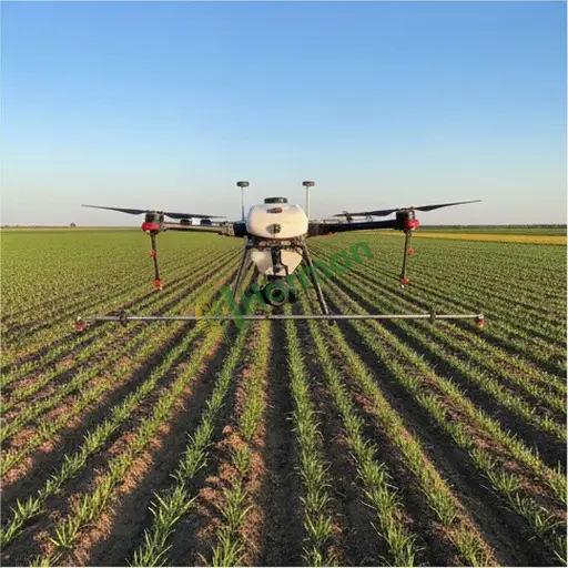 Bitlis'te drone ile ilaçlama işi yapılır