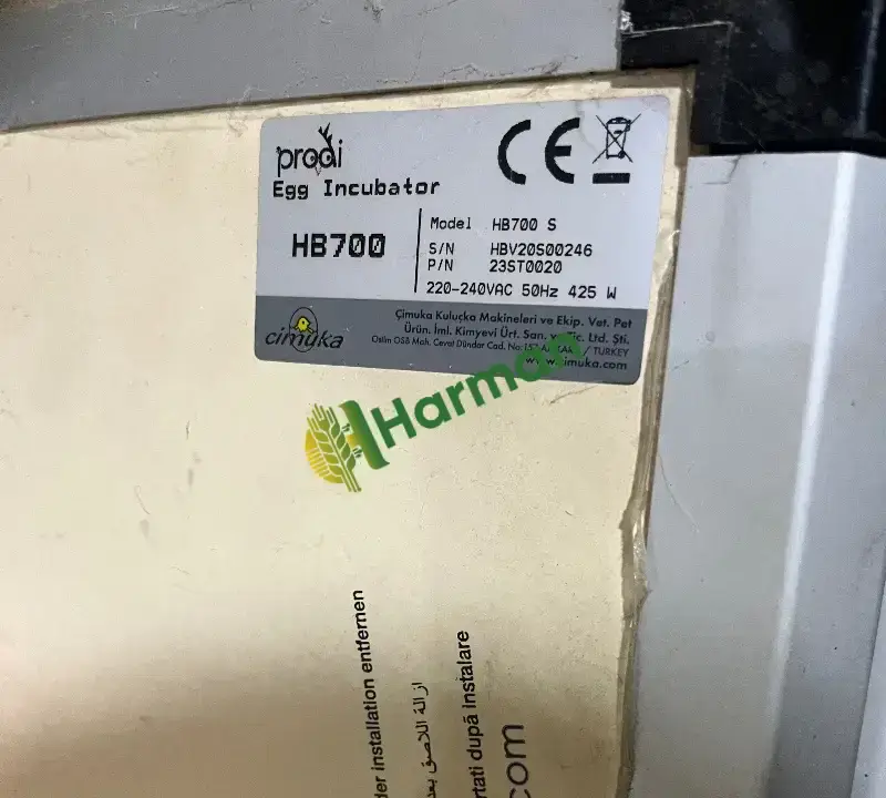 Cimuka HB700 S Kombine Kuluçka Makinesi