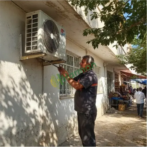 Denizli Tavas'ta klima tamiri yapılır