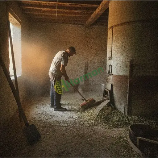 Elazığ Kovancılar'da silo temizliği yapıyorum