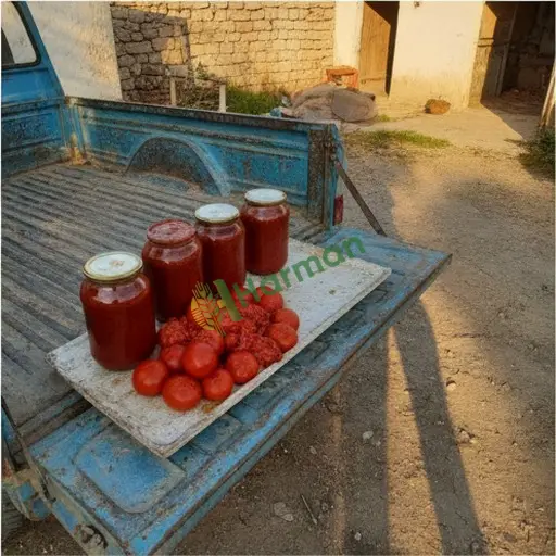 İzmir Bornova'da salça alınır