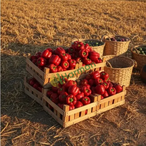 Kahramanmaraş Göksun'da kırmızı biber toptan alınır