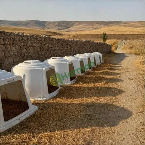 Karaman Ermenek buzağı kulübesi yerinden alınır