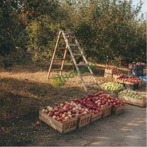 Kastamonu Çatalzeytin'de elma alınır