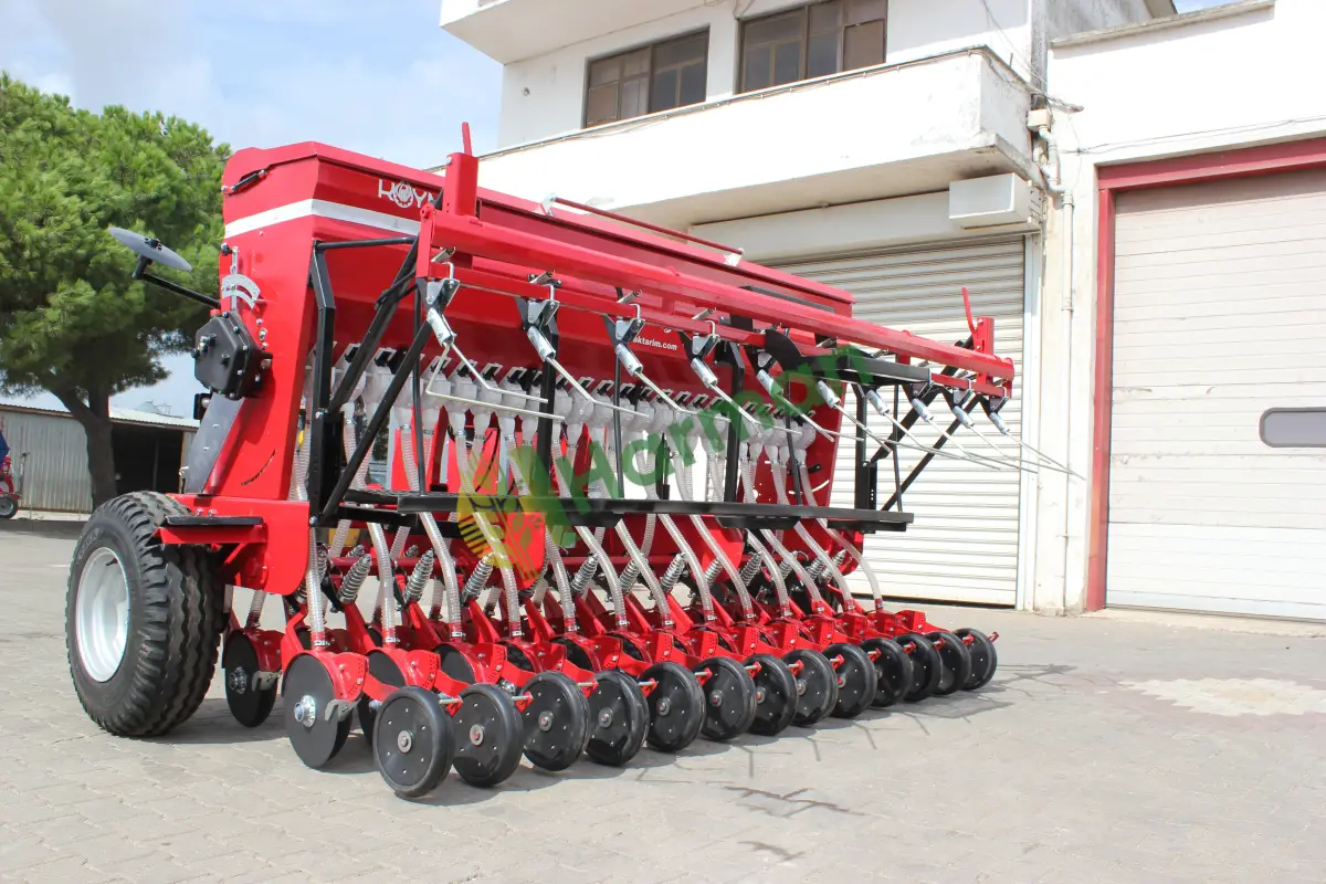 Köymak 25 Sıralı Diskli Gübreli Tekerlekli Üniversal Ekim Makinesi | Atom25Dkw - 4