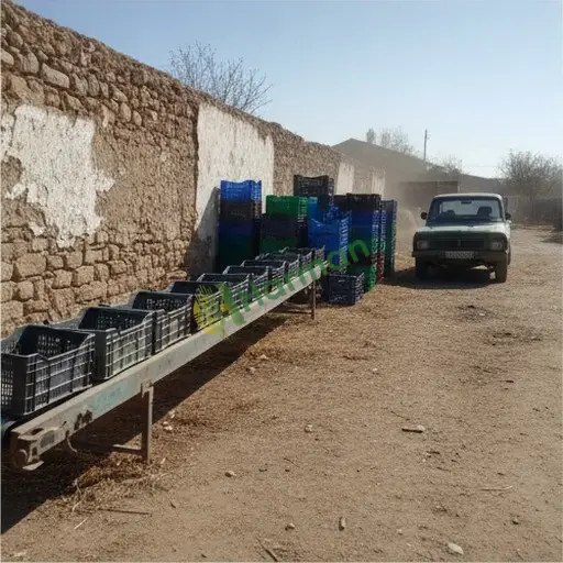 Mardin Derik'te taşıma bantları yerinden alınır