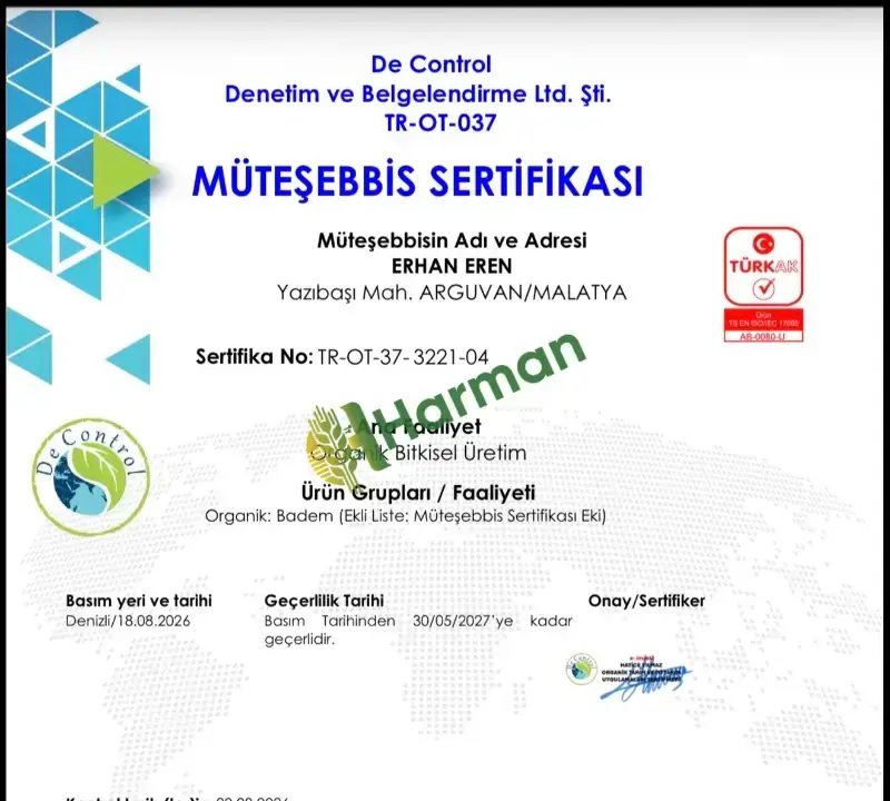 Organik Ferragnes Ferraduel kabuklu badem