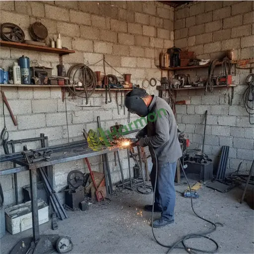 Gümüşhane Kürtün'de kaynak işi yapılır