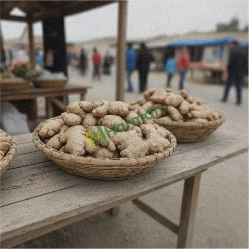 Adana Karataş'tan taze zencefil satılır