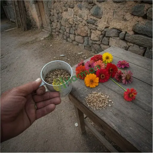 Gümüşhane Kürtün'den zinnia tohumu satılık