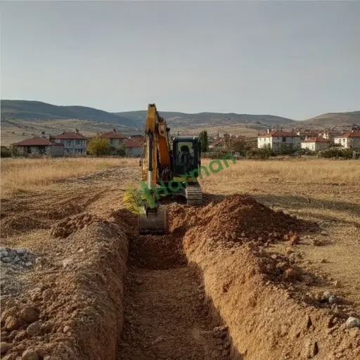 Tokat Turhal'da kazıcı yükleyici hizmeti verilir