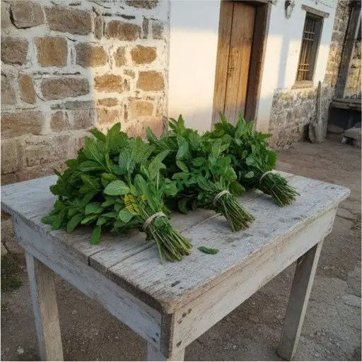 Uşak Karahallı'da nane alınacak