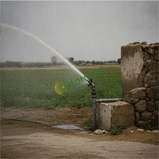 Aydın Çine'de yağmurlama tabancası alınır