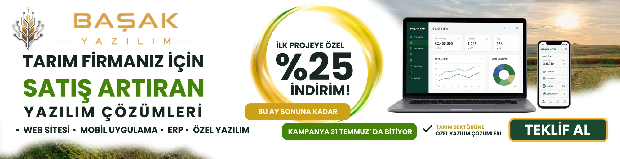 Başak Yazılım - Tarım firmanız için satış artıran yazılım çözümleri